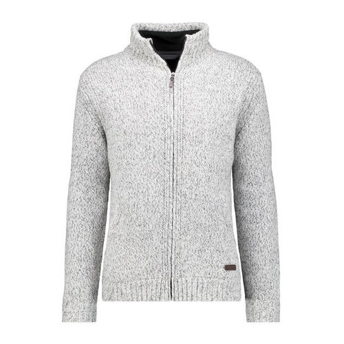 RAGMAN VESTE GRANDE LONGUEUR  FULL ZIP LAINE doublée POLAIRE Gris