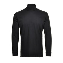 Charger l&#39;image dans la galerie, RAGMAN COL ROULE GRANDE LONGUEUR COTON Noir
