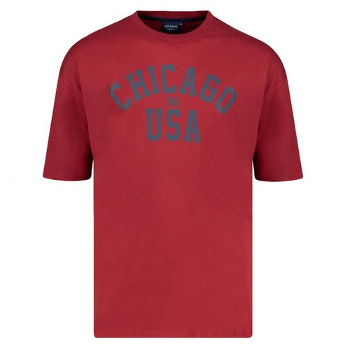 ADAMO TEE SHIRT CHICAGO Bordeaux