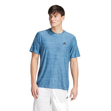 Charger l&#39;image dans la galerie, ADIDAS TEE SHIRT STRETCH GRANDE LONGUEUR Bleu
