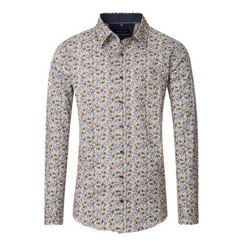 CASA MODA CHEMISE imprimée Marron bleu