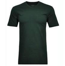 Charger l&#39;image dans la galerie, RAGMAN TEE SHIRT COL V GRANDE LONGUEUR Vert sapin

