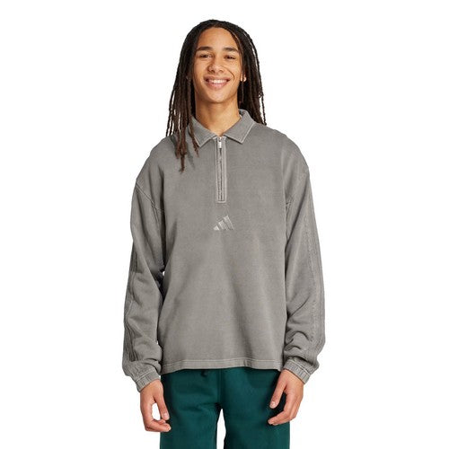 ADIDAS SWEAT ZIP GRANDE LONGUEUR Gris