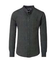 Charger l&#39;image dans la galerie, CASA MODA CHEMISE LIN COL MAO Kaki
