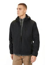 Charger l&#39;image dans la galerie, CAMEL ACTIVE SOFTCHELL PARKA GRANDE LONGUEUR Noir
