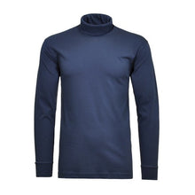 Charger l&#39;image dans la galerie, RAGMAN COL ROULE GRANDE LONGUEUR COTON Bleu foncé
