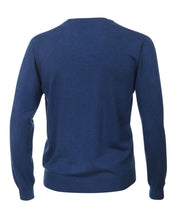 Charger l'image dans la galerie, REDMOND PULL COL V COTON Bleu ciel

