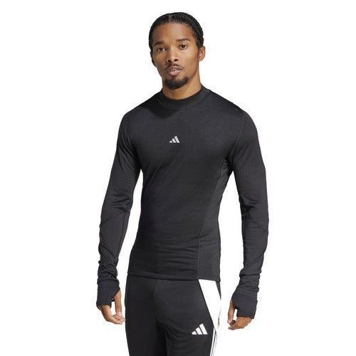 ADIDAS TEE SHIRT THERMIQUE MANCHES LONGUES GRANDE LONGUEUR Noir