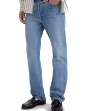 Charger l&#39;image dans la galerie, LEVIS 501 JEAN&#39;S CHEMICALS GRANDE LONGUEUR Bleu ciel

