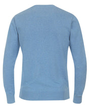 Charger l'image dans la galerie, REDMOND PULL COL ROND COTON Bleu ciel
