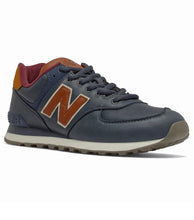 Charger l&#39;image dans la galerie, NEW BALANCE ML574 CUIR Marine
