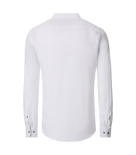 Charger l&#39;image dans la galerie, CASA MODA CHEMISE LIN COL MAO Blanc
