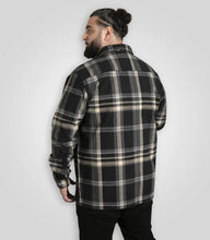 Charger l&#39;image dans la galerie, DUKE SURCHEMISE GRANDE LONGUEUR A CARREAUX Noir Gris
