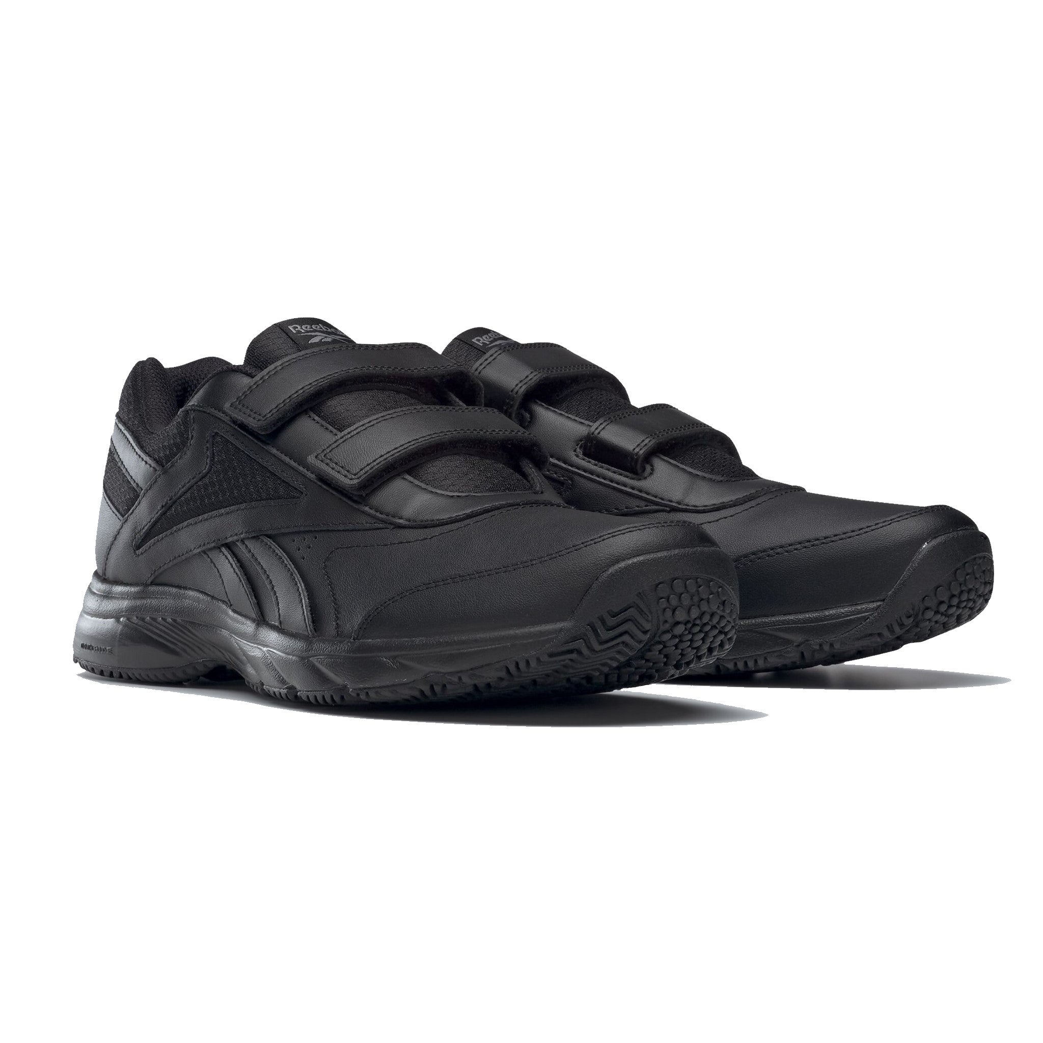 REEBOK WORK CUSHION VELCRO Noir GRANDES POINTURES De Long En Large