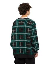 Charger l&#39;image dans la galerie, DICKIES CARDIGAN CARREAUX Noir Vert
