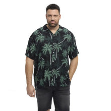 Charger l&#39;image dans la galerie, NORTH CHEMISE PALMIER Vert Noir
