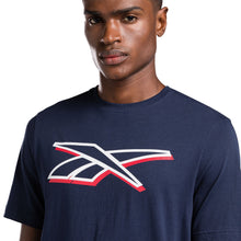 Charger l&#39;image dans la galerie, REEBOK TEE SHIRT LOGO Marine
