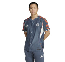 Charger l&#39;image dans la galerie, ADIDAS MAILLOT BASE BALL US Bayern Munich Gris
