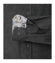 Charger l&#39;image dans la galerie, CASA MODA CHEMISE LIN COL MAO Kaki
