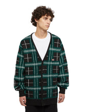 Charger l&#39;image dans la galerie, DICKIES CARDIGAN CARREAUX Noir Vert
