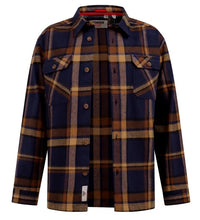 Charger l&#39;image dans la galerie, DUKE SURCHEMISE CARREAUX Marine Marron

