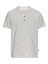 Charger l&#39;image dans la galerie, CAMEL ACTIVE TEE SHIRT HENLEY RAYE Ecru/Marine
