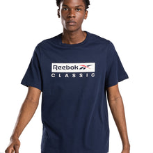 Charger l&#39;image dans la galerie, REEBOK TEE SHIRT GS CLASSIC Bleu Marine
