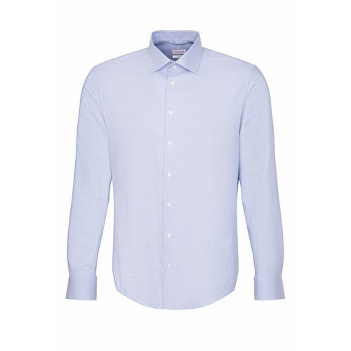 SEIDENSICKER CHEMISE GRANDE LONGUEUR Bleu ciel motif