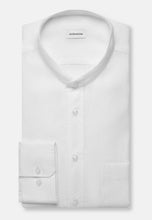 Charger l'image dans la galerie, SEIDENSTICKER CHEMISE LIN COL MAO Blanc
