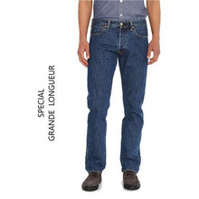 Charger l&#39;image dans la galerie, LEVIS 501 ORIGINAL STONEWASH Bleu SPECIAL GRANDE LONGUEUR
