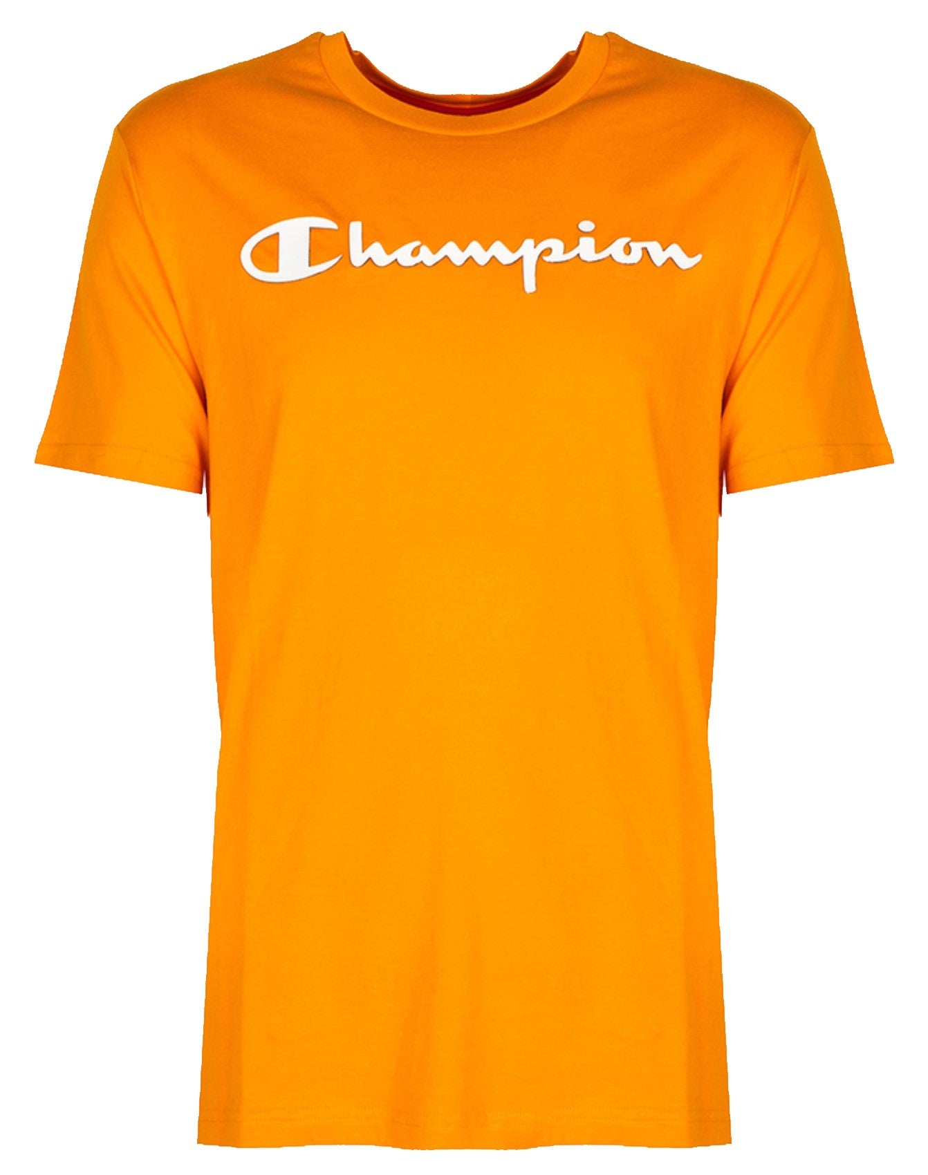 CHAMPION TEE SHIRT Orange GRANDES TAILLES De Long En Large