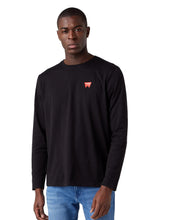 Charger l&#39;image dans la galerie, WRANGLER TEE SHIRT MANCHES LONGUES Noir
