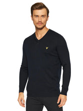 Charger l&#39;image dans la galerie, LYLE &amp; SCOTT PULL COL V Marine
