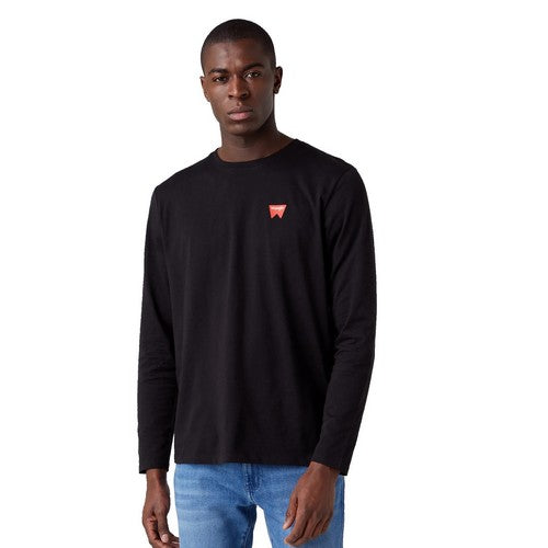 WRANGLER TEE SHIRT MANCHES LONGUES Noir