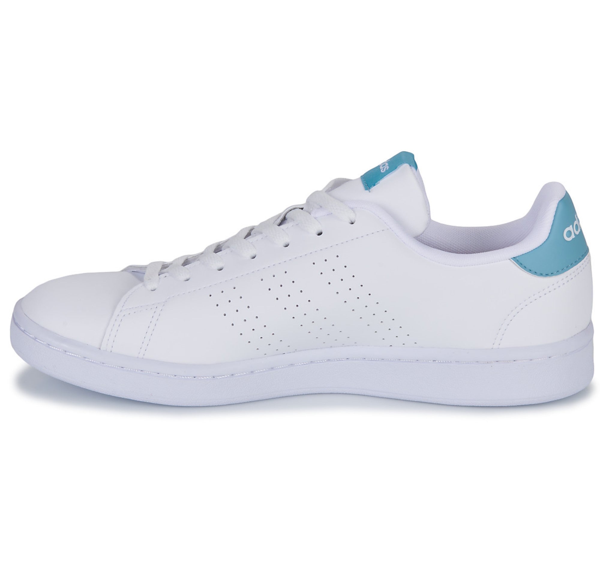 ADIDAS ADVANTAGE Blanc Bleu De Long En Large