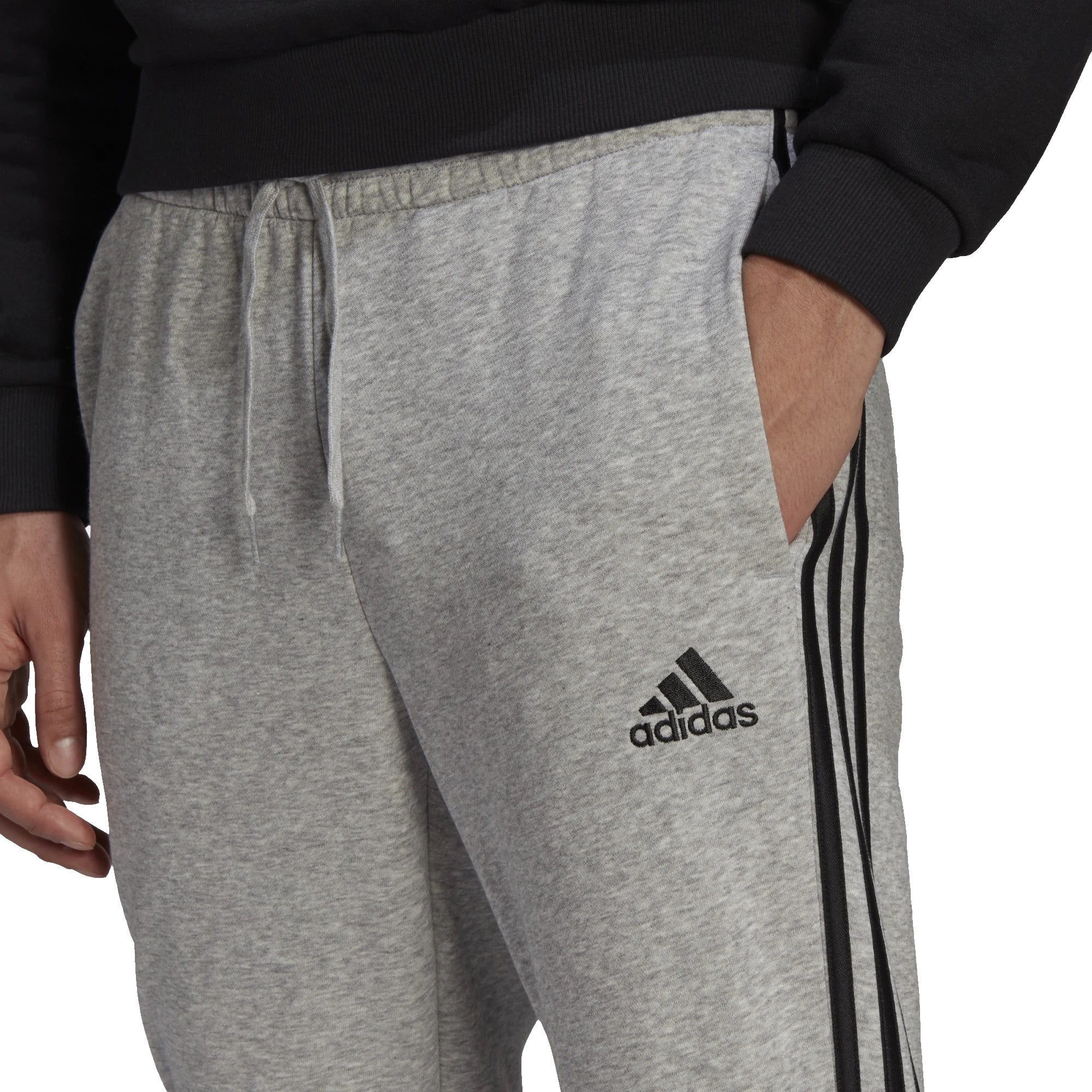 Adidas jogging gris sale